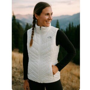 The North Face Women's Reversible Puffy Vest, Size S, White